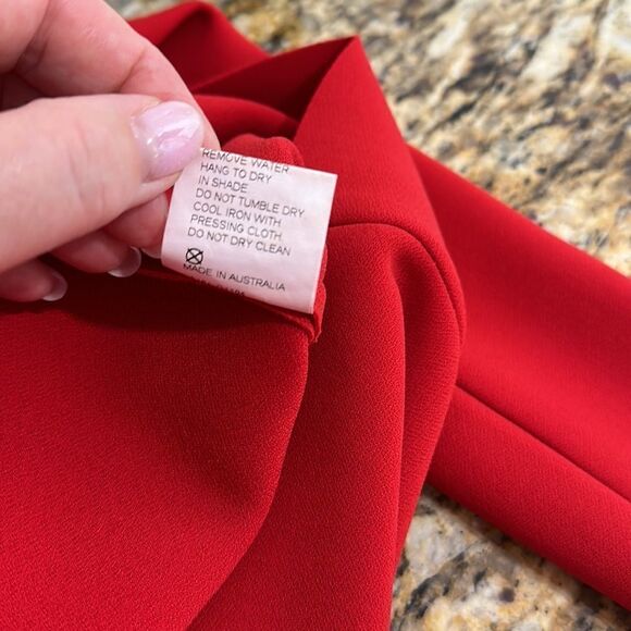 Bec + Bridge Long Sleeve Bodycon Mini Dress In Red Size 4 - Picture 8 of 12